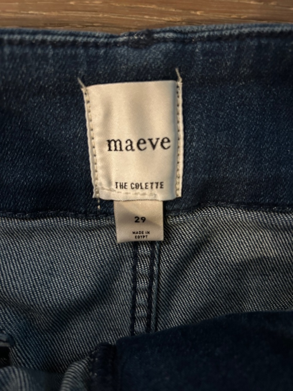 High-Waist Wide-Leg Colette Crop in Dark Indigo - Picture 3 of 7